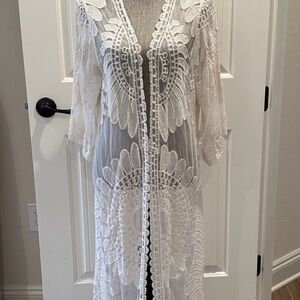 Rebellion Cream Lace Cover-Up